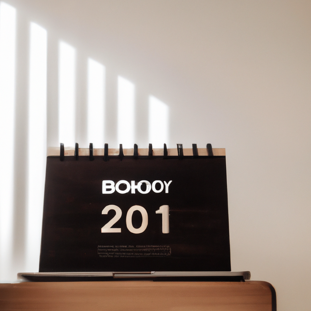 Calendario de reservas en escritorio minimalista